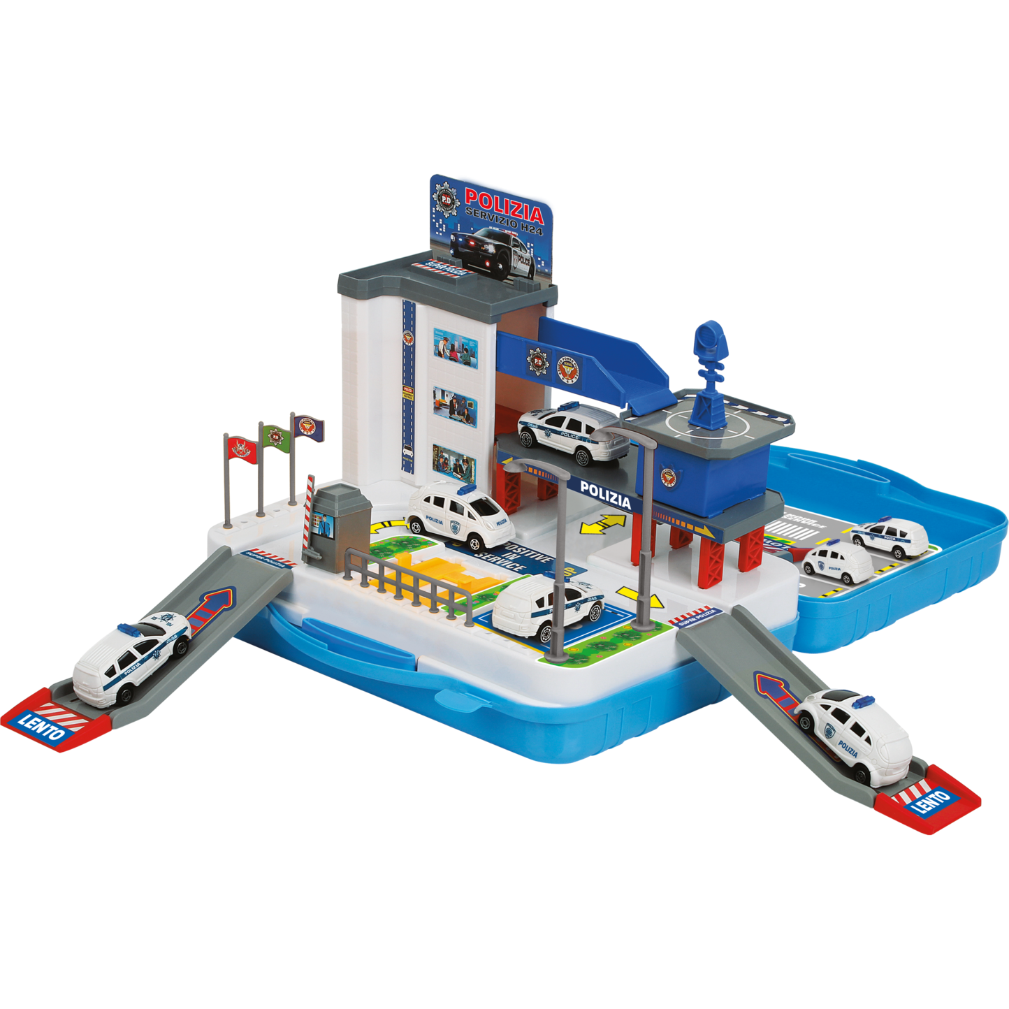 TU GIOCHI - Valigetta 2 versioni disponibili Stazione di polizia - Garage multipiano